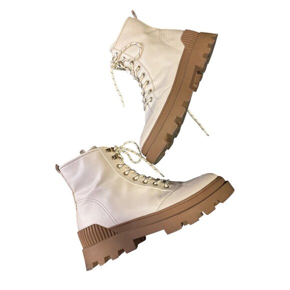 Circus Sam Edelman Ivory Lace Up Indy Snow Boot Sz 10M - Picture 3 of 8